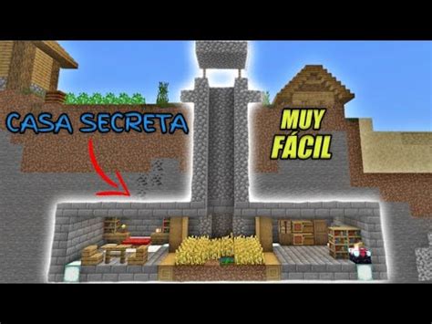 Como HACER una CASA SECRETA dentro de un POZO en Minecraft Fácil