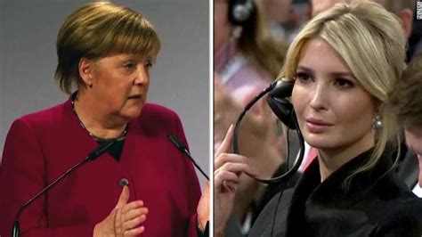 Merkel Hammers Trump As Ivanka Looks On Cnn Video