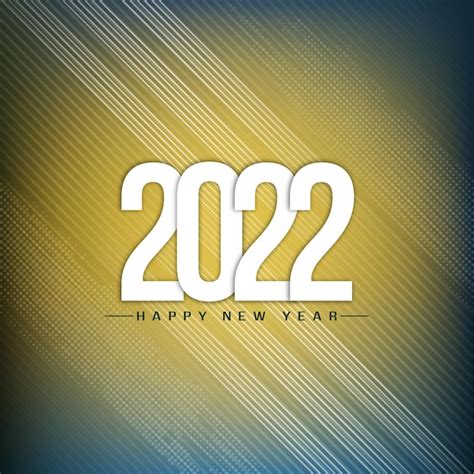 Free Vector Happy New Year 2022 Modern Greeting Background Vector