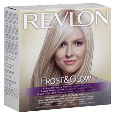 Revlon Frost And Glow Platinum Highlighting Kit For Light To Dark Blonde Hair Shop Revlon Frost