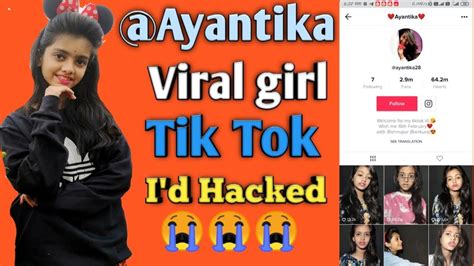 Tik Tok Id Hacked Viral Girl Ayantika 29 Million Followers Please