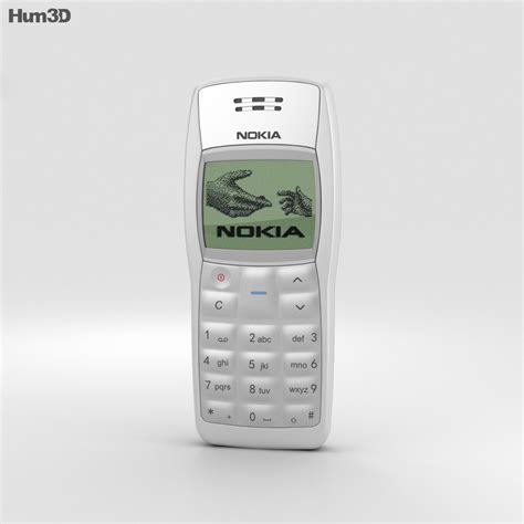 Nokia 1100 White 3d Model Hum3d