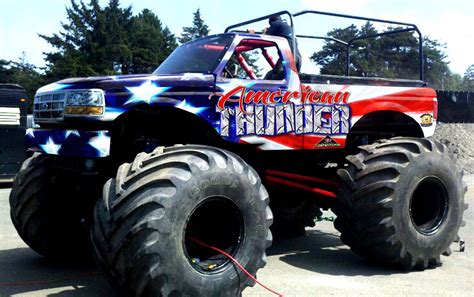 American Thunder Monster Truck Monster Trucks Monster Truck Cars Trucks