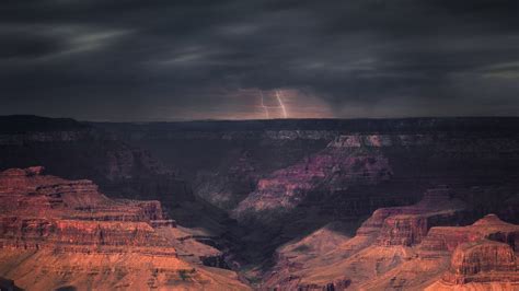 3840x2160 Storm Passing Through The Grand Canyon 4k Hd 4k Wallpapers