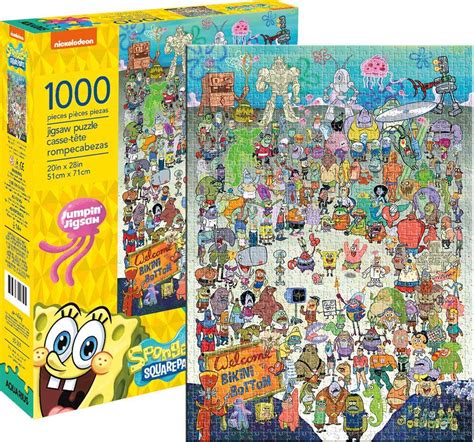 Spongebob Squarepants Cast 1000 Pieces Aquarius Puzzle Warehouse