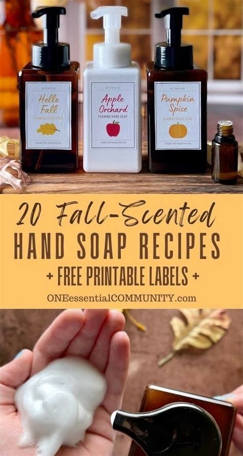 20 DIY Fall Hand Soap Recipes In All Your Favorite Autumn Scents Free
