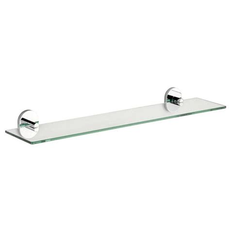 If you have a glass bathroom shelf, it is going to be perfect because a glass shelf elevates the look of your bathroom. Delta Cassidy 18 in. Glass Bathroom Shelf with Towel Bar ...