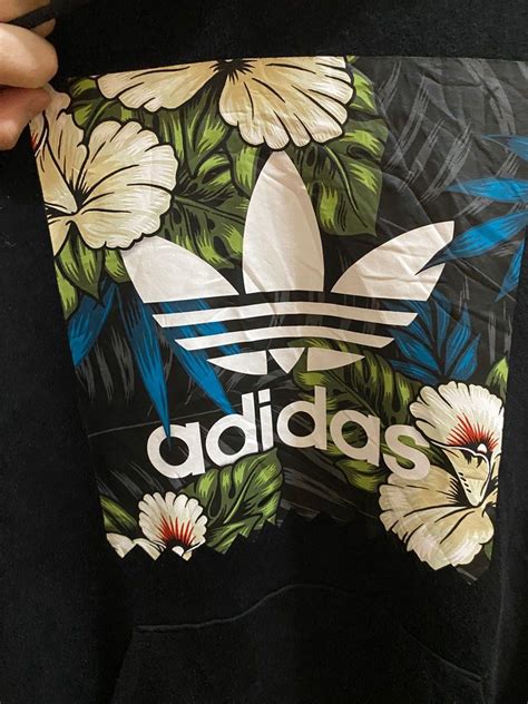 Adidas Floral Box Logo Mens Fashion Coats Jackets And Outerwear On