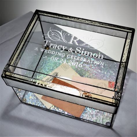 Personalized Engraved Wedding Card Box By Unchartedvisions On Etsy