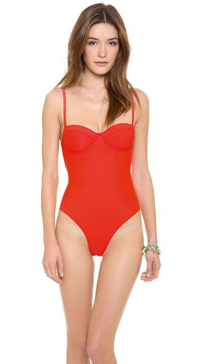 50 Swimsuits That Ll Make You Look 10 Pounds Thinner Swimsuit Cover Ups One Piece Swimsuit Red
