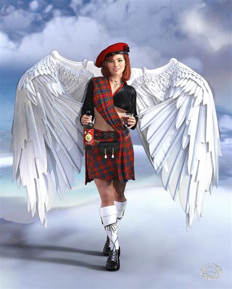 A Scottish Angel Digital Art By Stephen Mckim Fine Art America