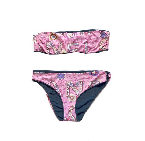 Chanel Bandeau Bikini In Pink Size 10 Nitryl