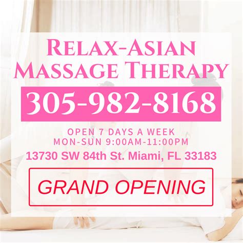 relax asian massage therapy miami fl