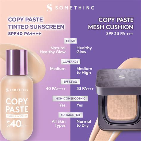 Buy Somethinc Copy Paste Tinted Sunscreen Spf 40 Pa 50ml Original