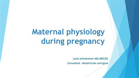 Ppt Maternal Physiology During Pregnancy Powerpoint Presentation