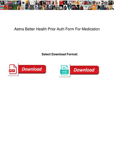 Fillable Online Aetna Better Health Prior Auth Form For Medication