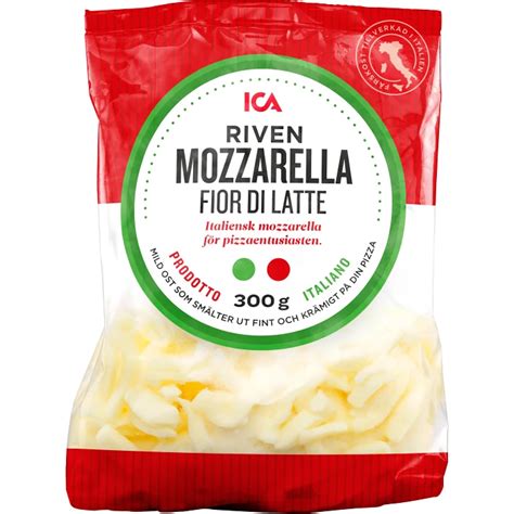 Riven Mozzarella G Ica Handla Mat Online Fr N Din Lokala Ica Butik