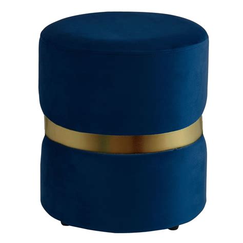 Nspire Round Ottoman Blue The Home Depot Canada