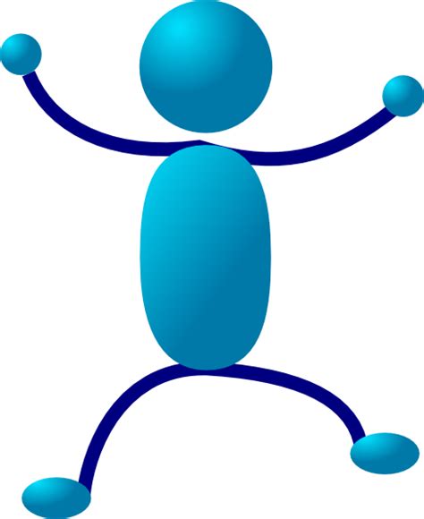 Hugging Blue Stick Man Clip Art At Vector Clip Art Online