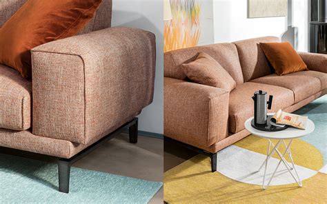 Calligaris Hammer Modern Plush Sofa Fabric • Leather Cs3422