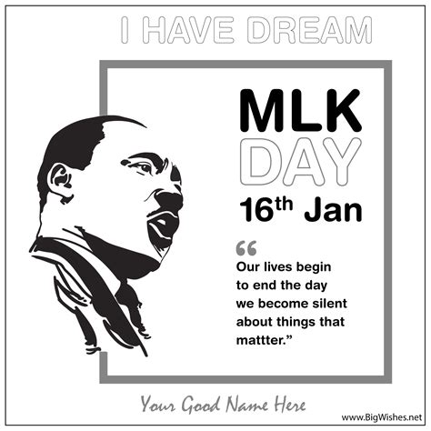 Mlk Day Images Martin Luther King Jr Day Wishes Card