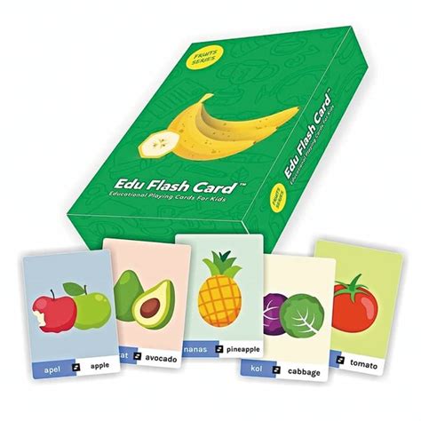 Jual Kartu Flash Card Buah Dan Sayur Mainan Edukasi Generasi Baru Edu