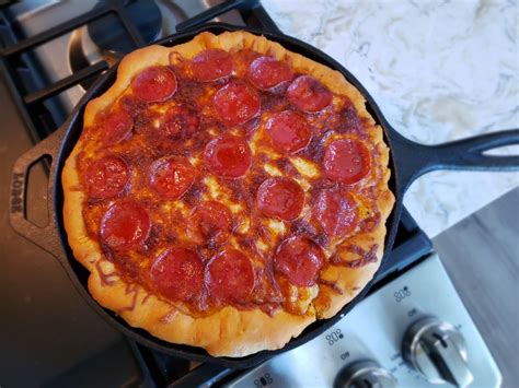 Deep Dish Cast Iron Pizza