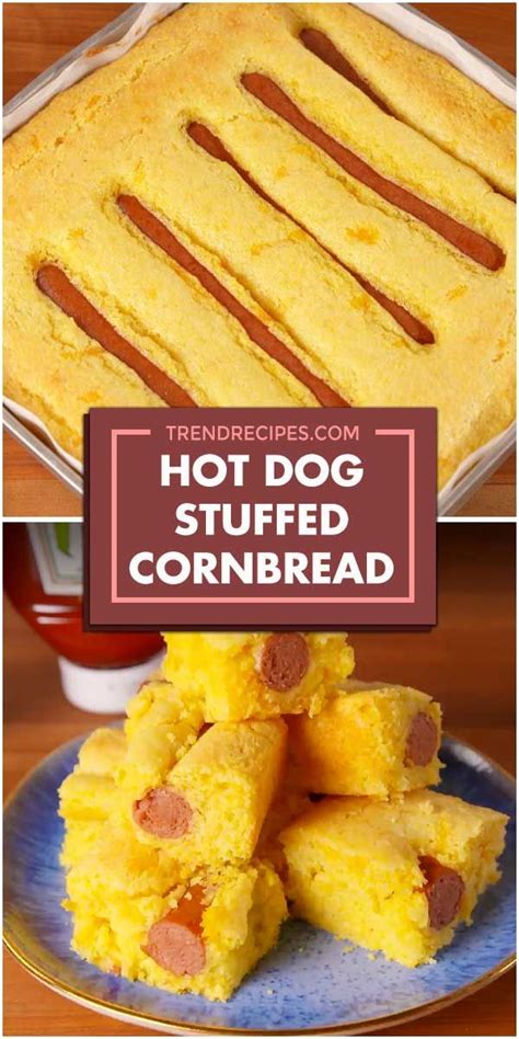 This is a recipe that can be gussied up any number of ways. Hot Dog Stuffed Cornbread | Recipe in 2020 | Cornbread ...
