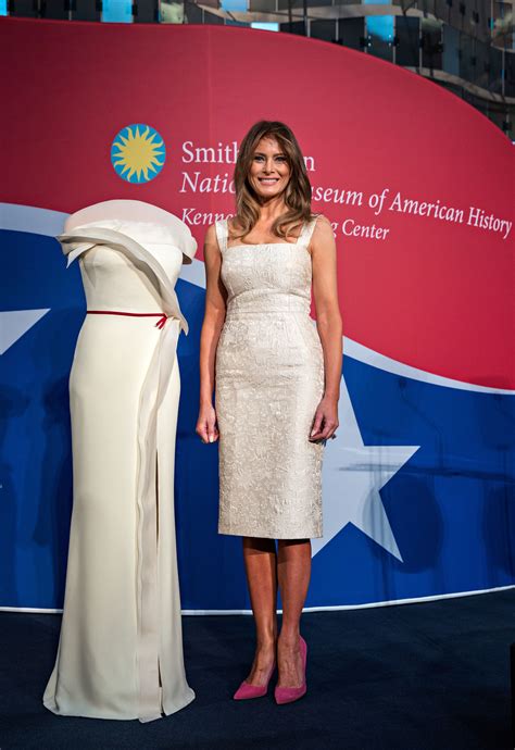 Smithsonian Accepts First Lady Melania Trumps Inaugural Gown