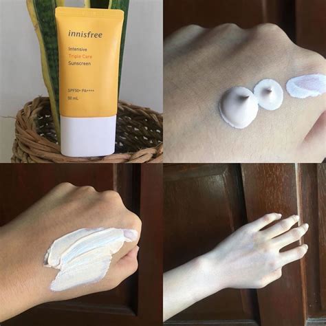 Innisfree intensive triple care sunscreen 50ml (spf50+ pa+++). Kem Chống Nắng Innisfree Intensive Triple Care Sunscreen ...