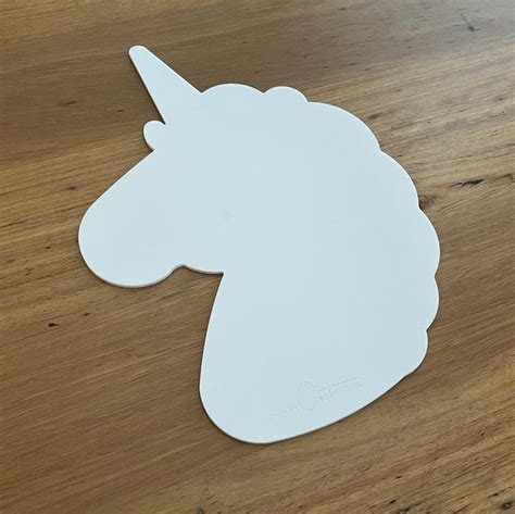 Large Unicorn Head Template For Cookie Cakes Cookie Cutter Store