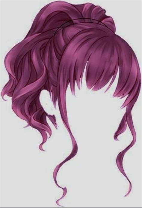 Anime Ponytail Ponytail Drawing Girl Hair Drawing Manga Hair Anime