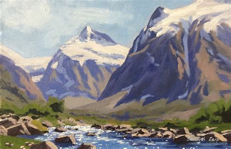 How To Paint Mountains In The Great Outdoors Painting En Plein Air Samuel Earp Artist