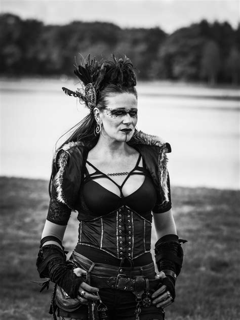 Steampunk warrior woman Fairyina Charles van den Reek