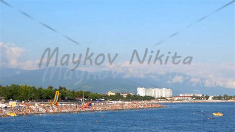 Summer View Of The Beach Sochi Russia 4k Youtube