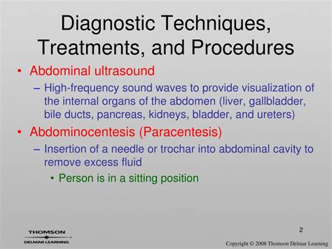 Ppt Diagnostic Techniques Treatments And Procedures Powerpoint