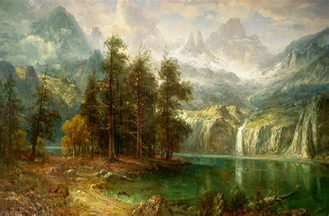 Albert Bierstadt Sierra Nevada Painting Framed Paintings For Sale
