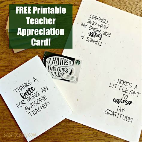 Teacher Appreciation Thanks A Latte Free Printable Fin Construir