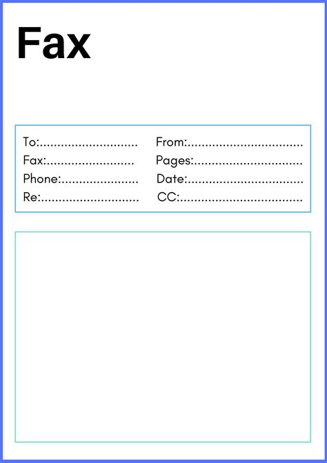 Free Printable Fax Cover Sheets