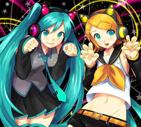 Axent Wear Cat Headphones Worn By Hatsune Miku And Rin Axent Wear