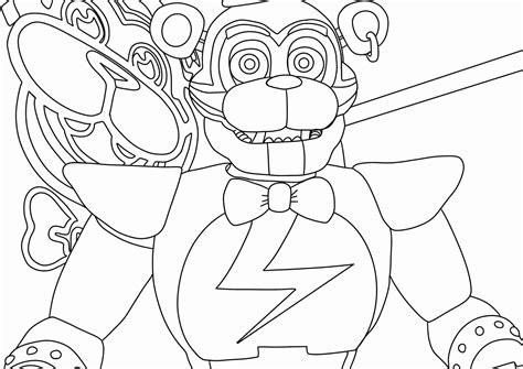 5x A4 FNaF Security Breach Bundle 1 Digital Colouring Pages | Numonday