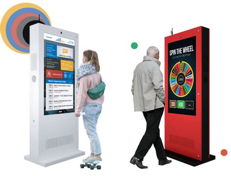 Touch Screen Outdoor Digital Display Kiosks Leading Self Order Kiosks