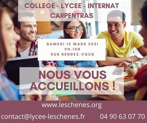 Visites individuelles Actualités Les Chênes Lycée Professionnel et technologique Centre