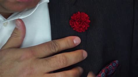How To Wear A Flower Lapel Pin Squareguard Youtube