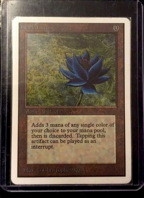 Check out our black lotus mtg selection for the very best in unique or custom, handmade pieces from our card games shops. BLACK LOTUS Unlimited MAGIC THE GATHERING MTG Card