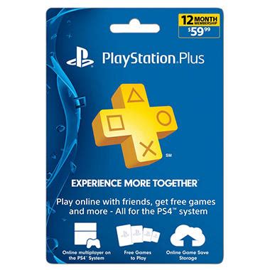 Can i buy a digital psn card with email delivery ? Sony PlayStation Plus 12 Month Card - $59.99 Value - Sam's Club