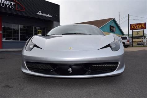 Delivers great fuel economy without excuses. 2011 Ferrari 458 Italia Base 2dr Coupe 60,850 Miles Silver Coupe 4.5L V8 Automat