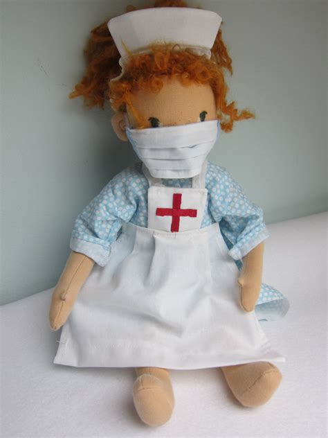 Super Hero Doll Ginger Nurse Original Waldorf Style 155 Inches 40 Cm Superhero Dolls