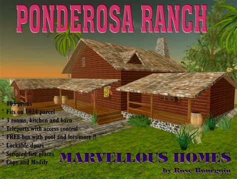 Victorian london is rocked to its foundations by a supernatural event that gives certain people — mostly women — abnormal abilities, from the wondrous to the disturbing. Second Life Marketplace - PONDEROSA RANCH FROM THE BONANZA ...