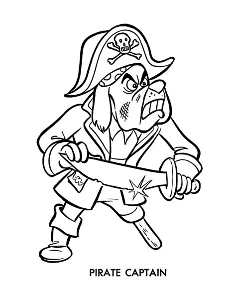 Cartoon Pirate Coloring Page Free Printable Coloring